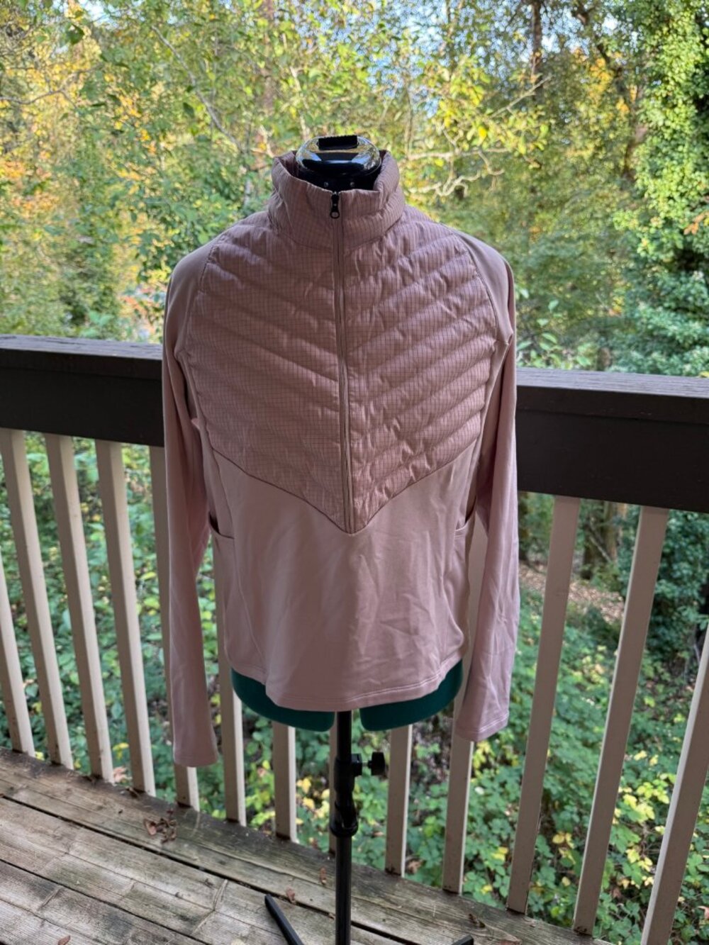 Nike Therma-FIT Running Division Half Zip Hybrid Jacket Pink M